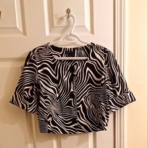 Courtenay zebra shrug size 8 PTP 19 Length 19